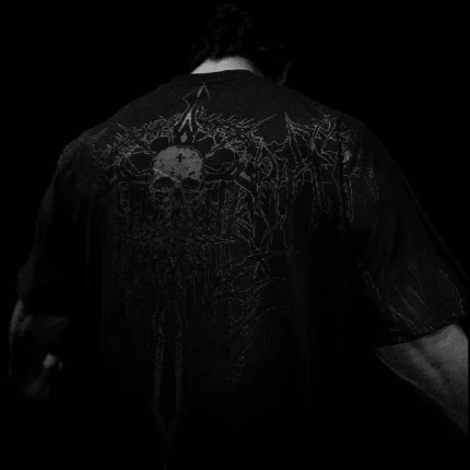 Breathedivinity Bone Splitter Oversized T shirt [NIGHTMARE] (3)