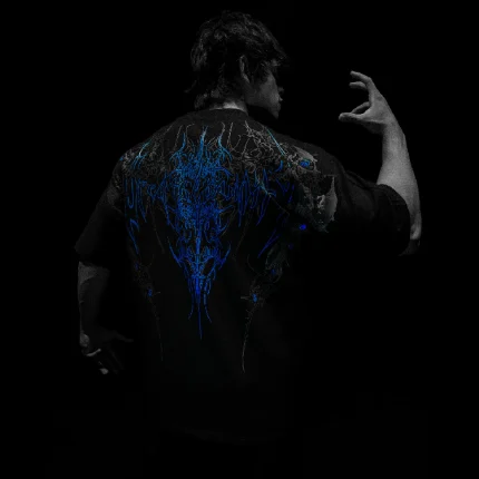 Breathedivinity Forgotten Soul Oversized T Shirt [MOONLIGHT BLUE] (1)