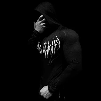 Breathedivinity Void Tech™ Hollow Knight Hoodie Compression [VOID BLACK] (4)