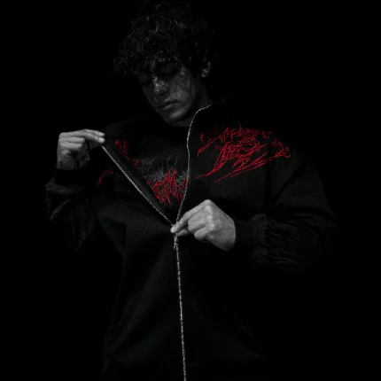 Breathedivinity Voidwalker Oversized Zip up Jacket [NIGHTMARE] (2)